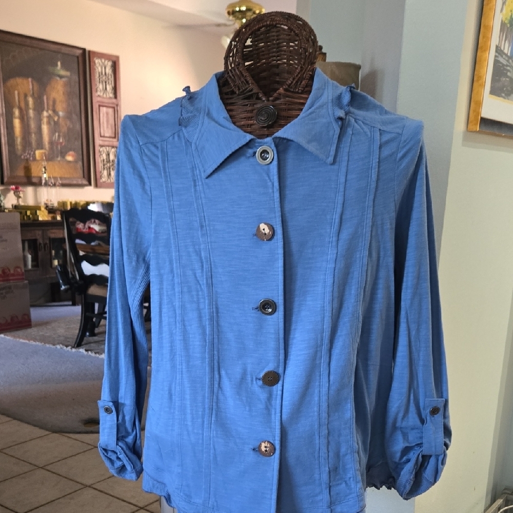 Neon Buddha Gray Cotton Top - Picture 7 of 12